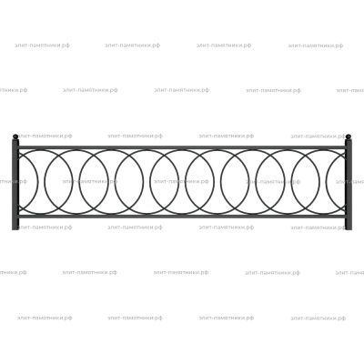 Ограда металлическая № 36