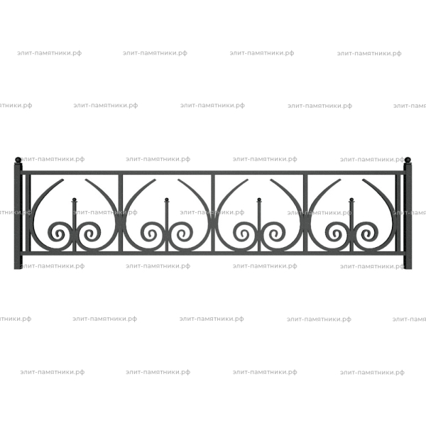 Ограда металлическая № 32
