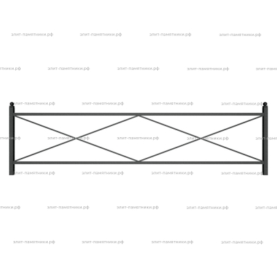 Ограда металлическая № 6