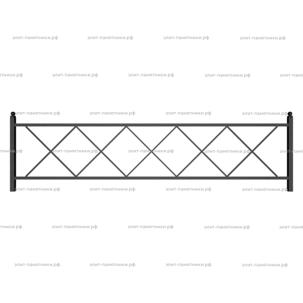 Ограда металлическая № 9