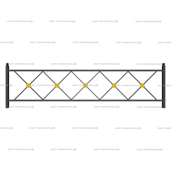 Ограда металлическая № 8