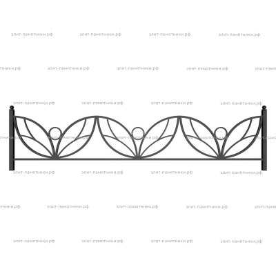 Ограда металлическая № 19