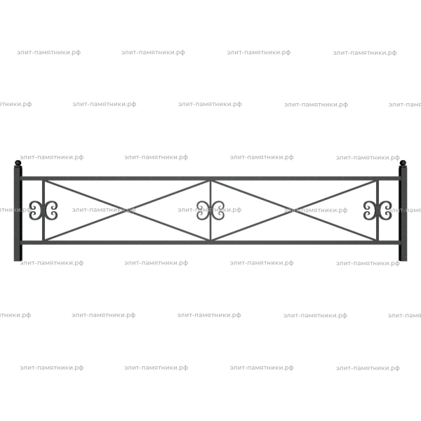 Ограда металлическая № 11