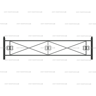 Ограда металлическая № 11