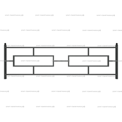 Ограда металлическая № 2