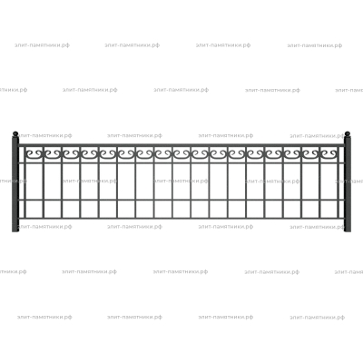 Ограда металлическая № 17