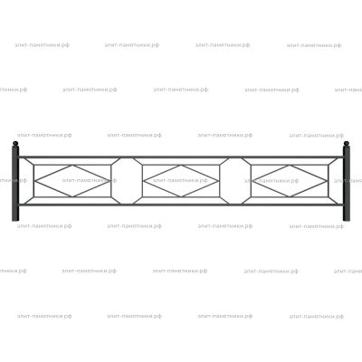 Ограда металлическая № 35