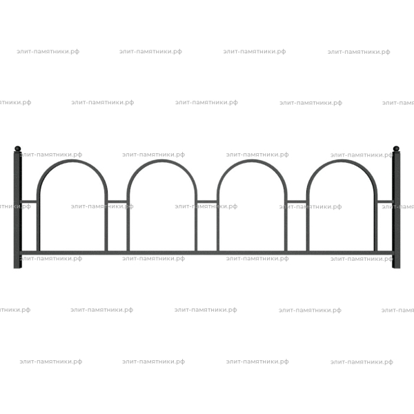 Ограда металлическая № 20
