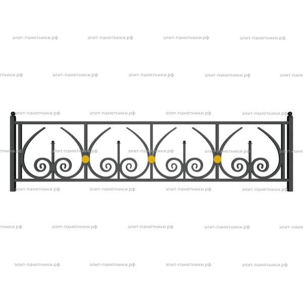 Ограда металлическая № 31