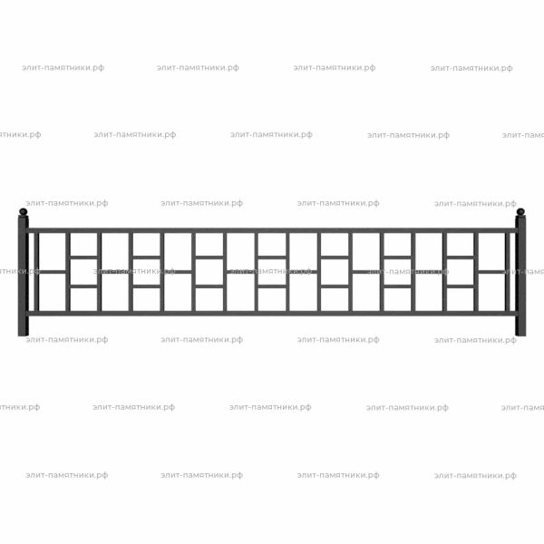 Ограда металлическая № 40