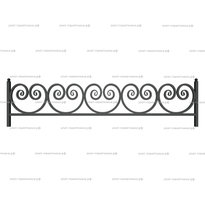 Ограда металлическая № 28