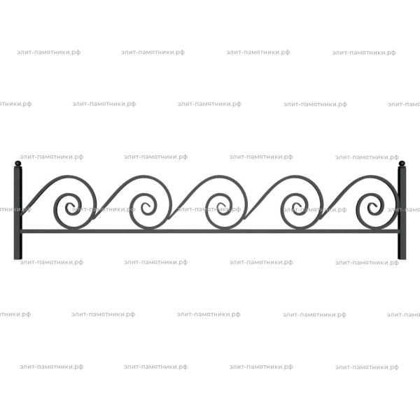 Ограда металлическая № 29